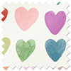 Wee Blue Bell Love Hearts, Multi - Made to Measure Curtains